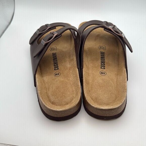 CUSHIONAIRE Lane Cork Footbed Sandals for Women SIZE 8 BROWN NAPPA NEW - Picture 4 of 6